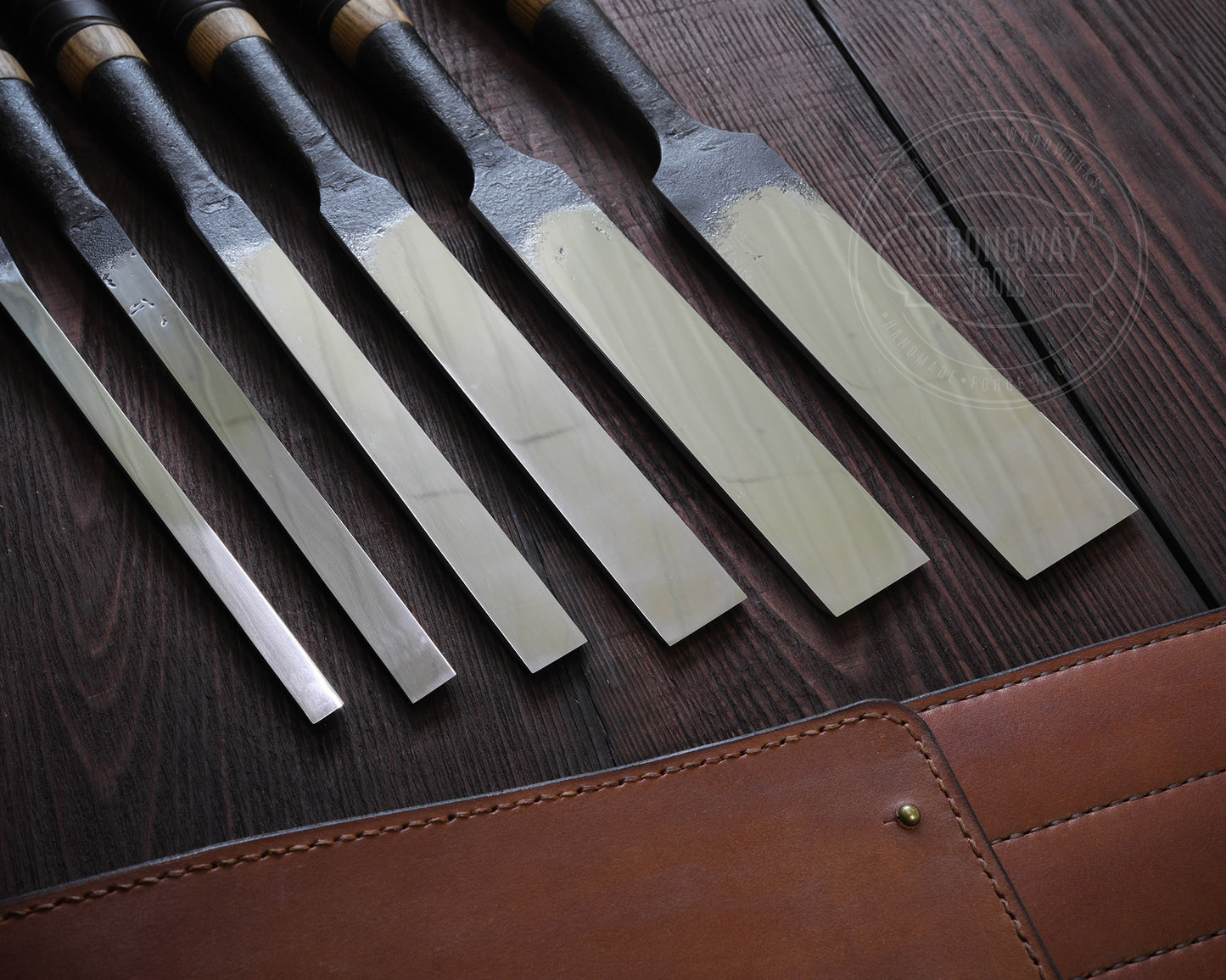 Zimmerer- Timberframe Stemmeisen, Set, Lange Bauform