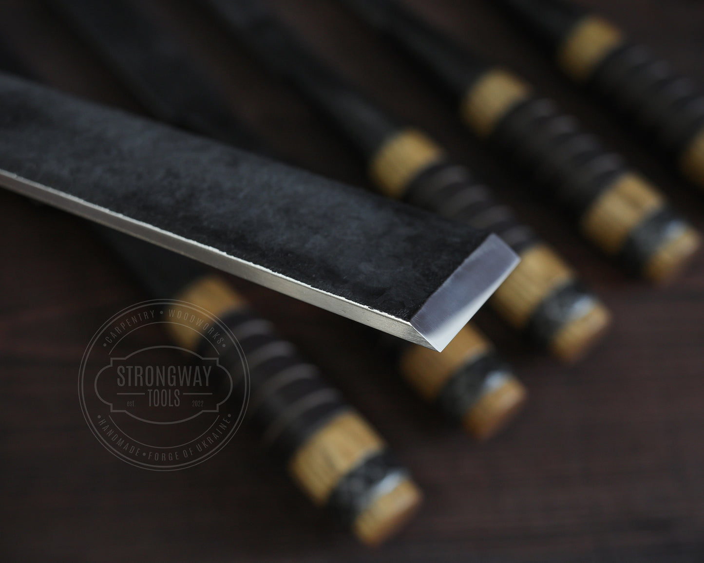 Zimmerer- Timberframe Stemmeisen, Set, Lange Bauform