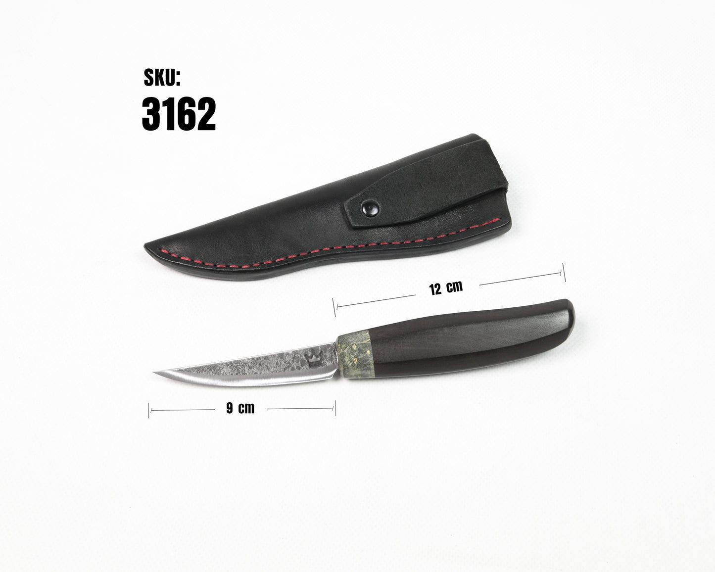 Schnitzmesser, BLACK EDITION, lange Klinge schmal