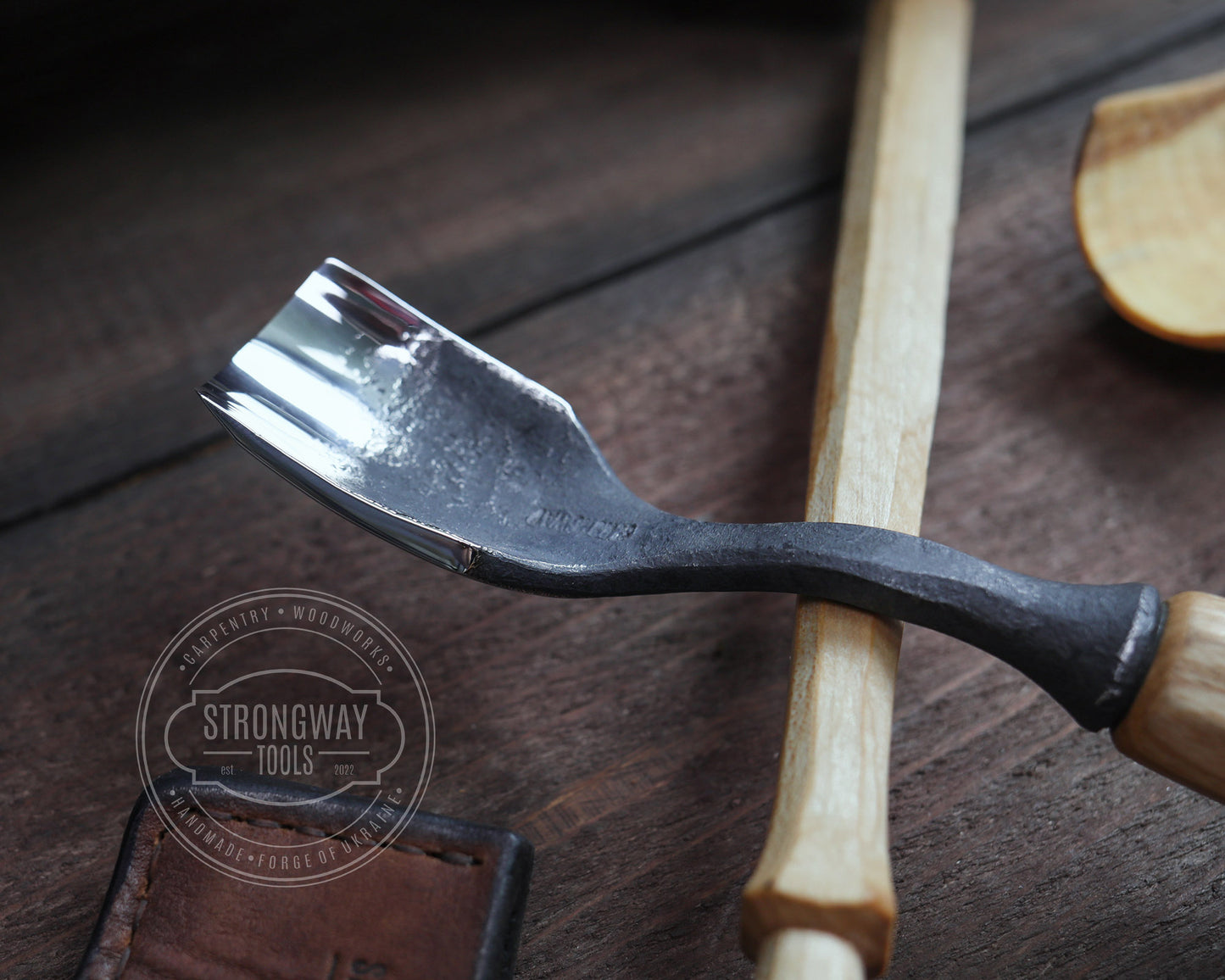 Hohleisen, leicht gekröpft