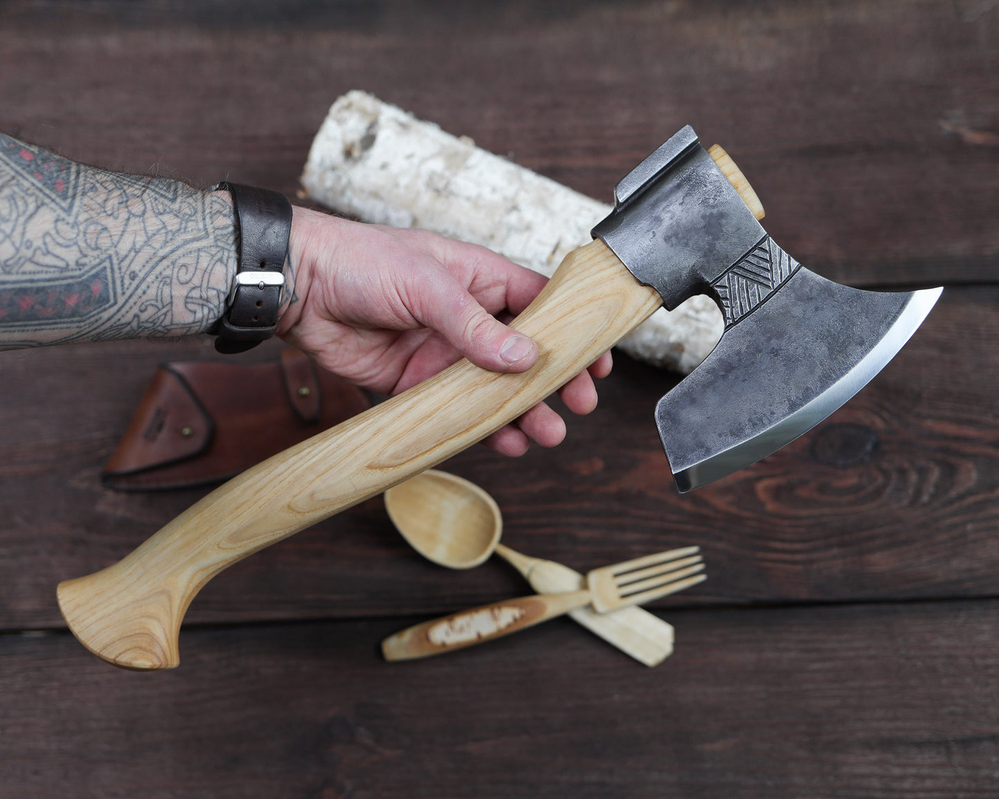 Finnisches Bildhauerbeil, Oktagonalgriff