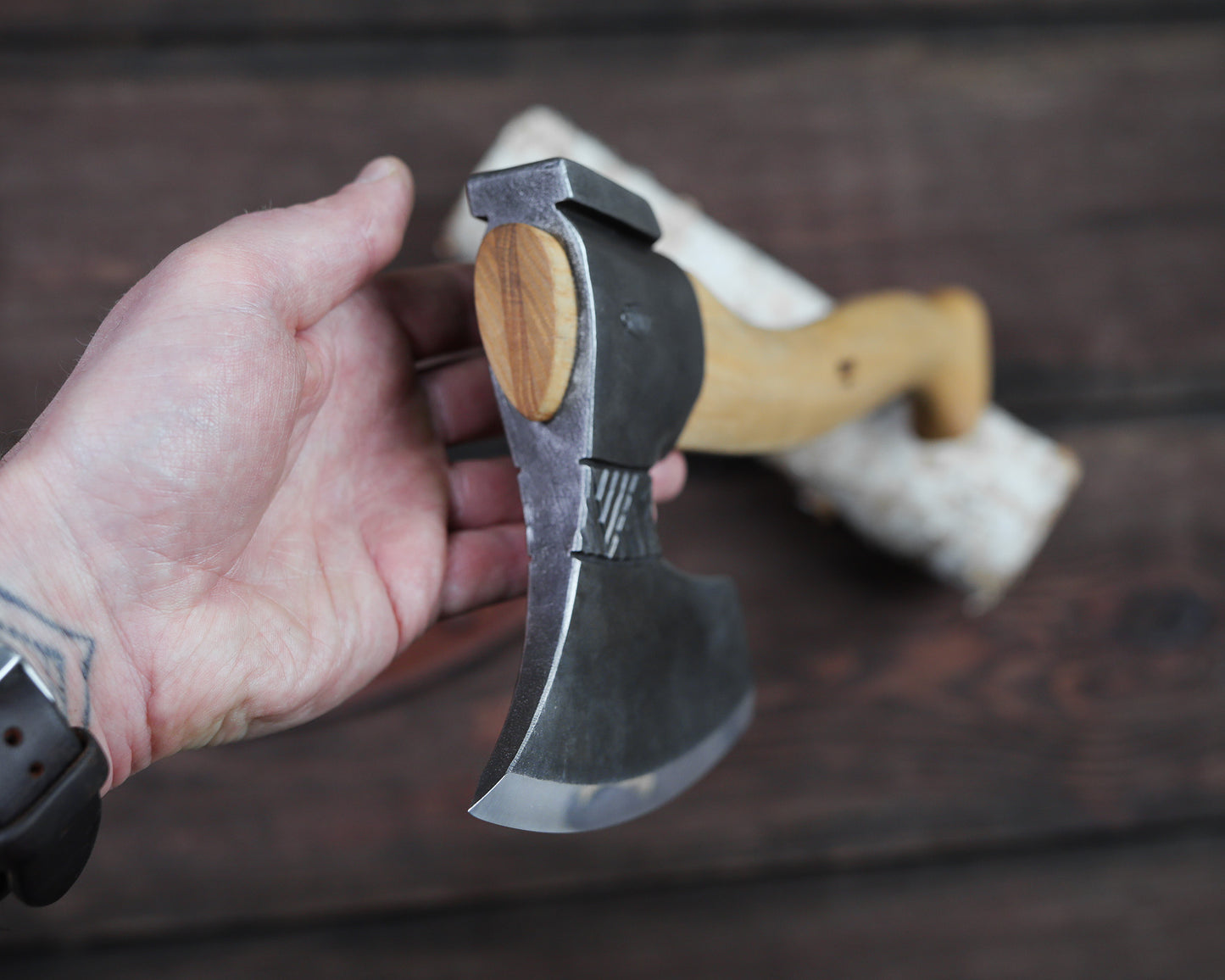 Finnisches Bildhauerbeil, Oktagonalgriff