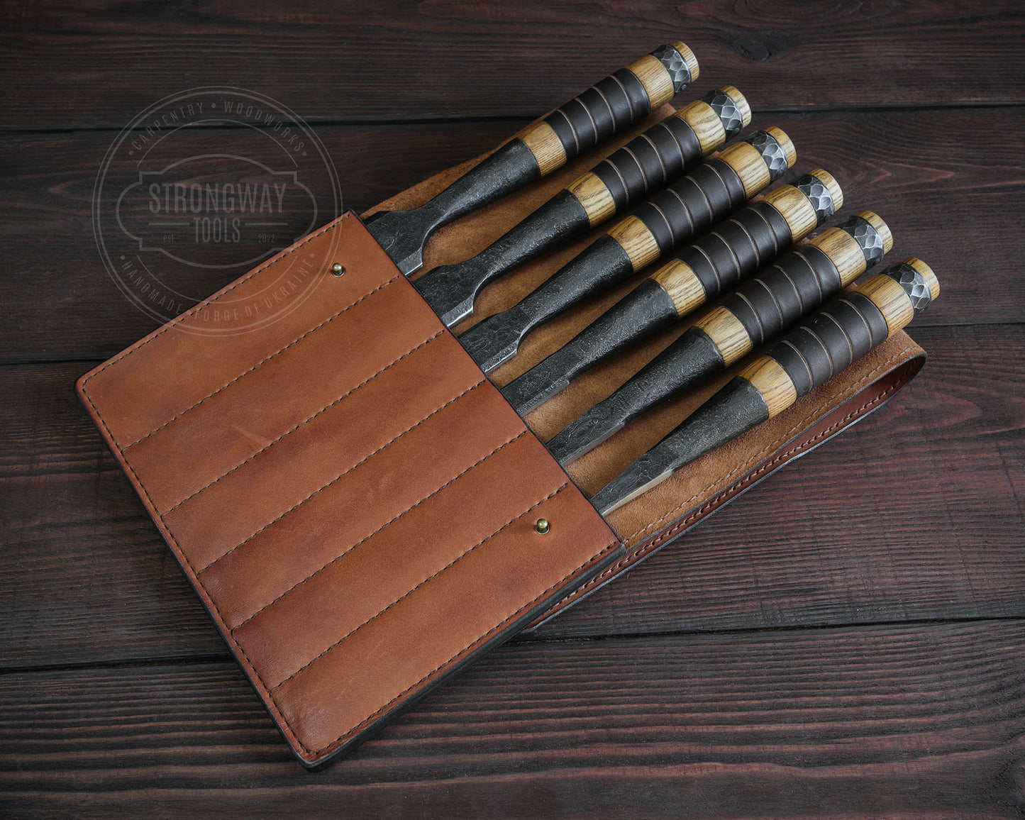 Zimmerer- Timberframe Stemmeisen, Set, Lange Bauform