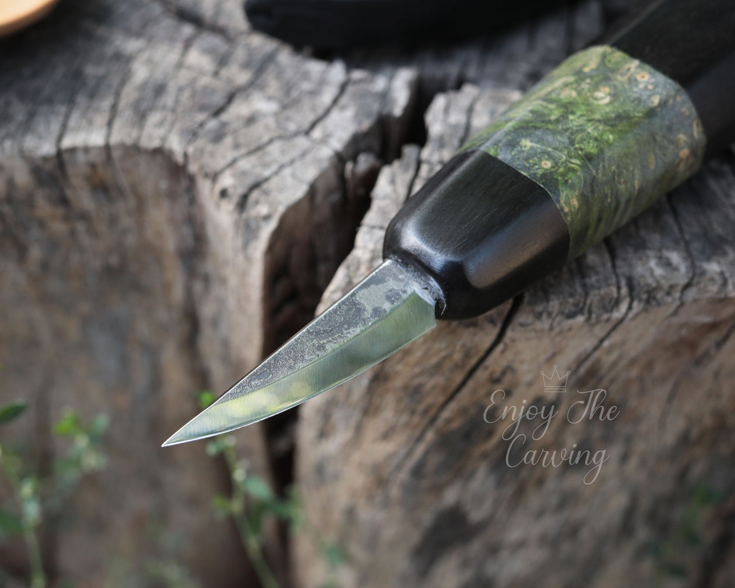 Schnitzmesser, BLACK EDITION, Kurze Klinge