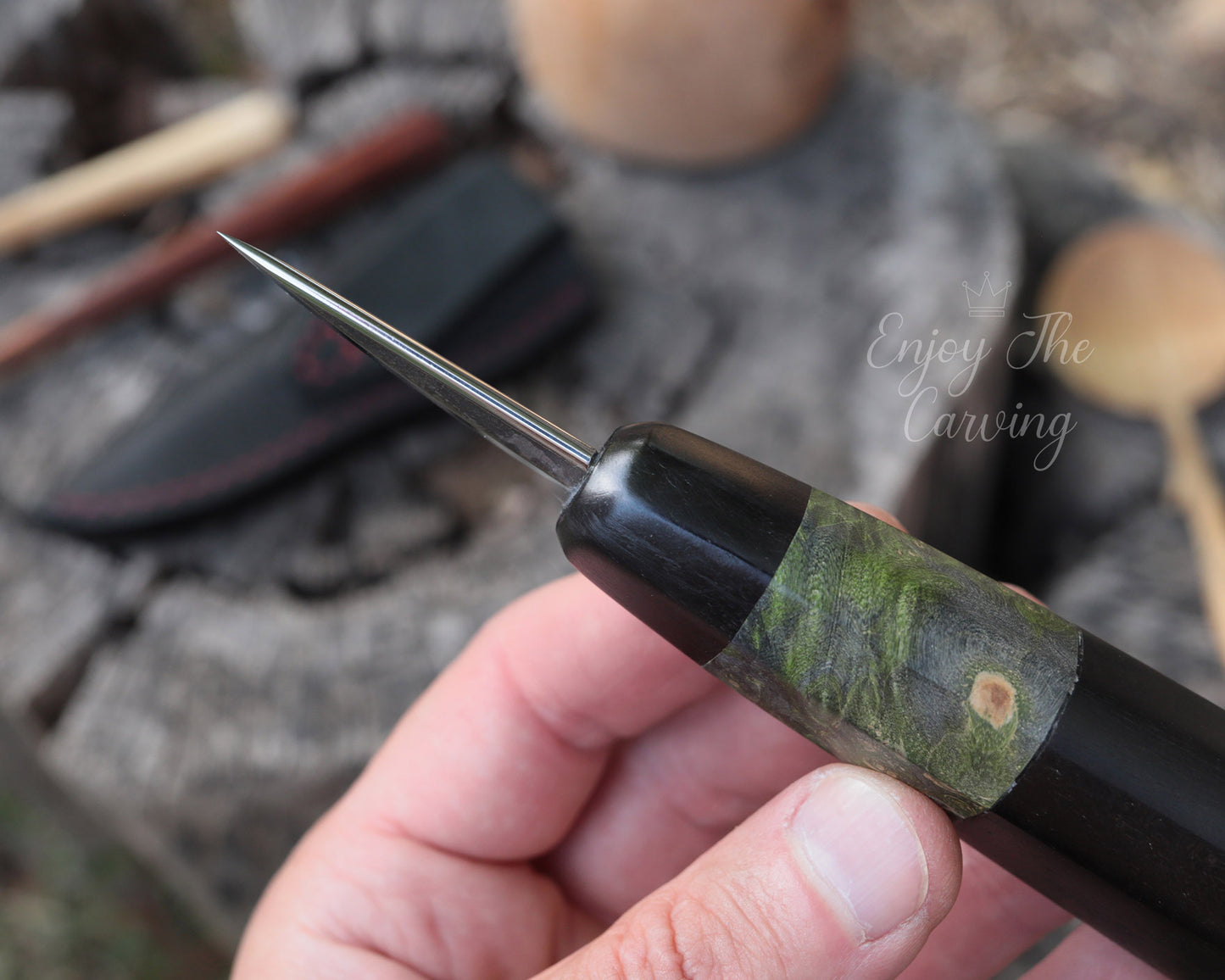 Schnitzmesser, BLACK EDITION, Kurze Klinge