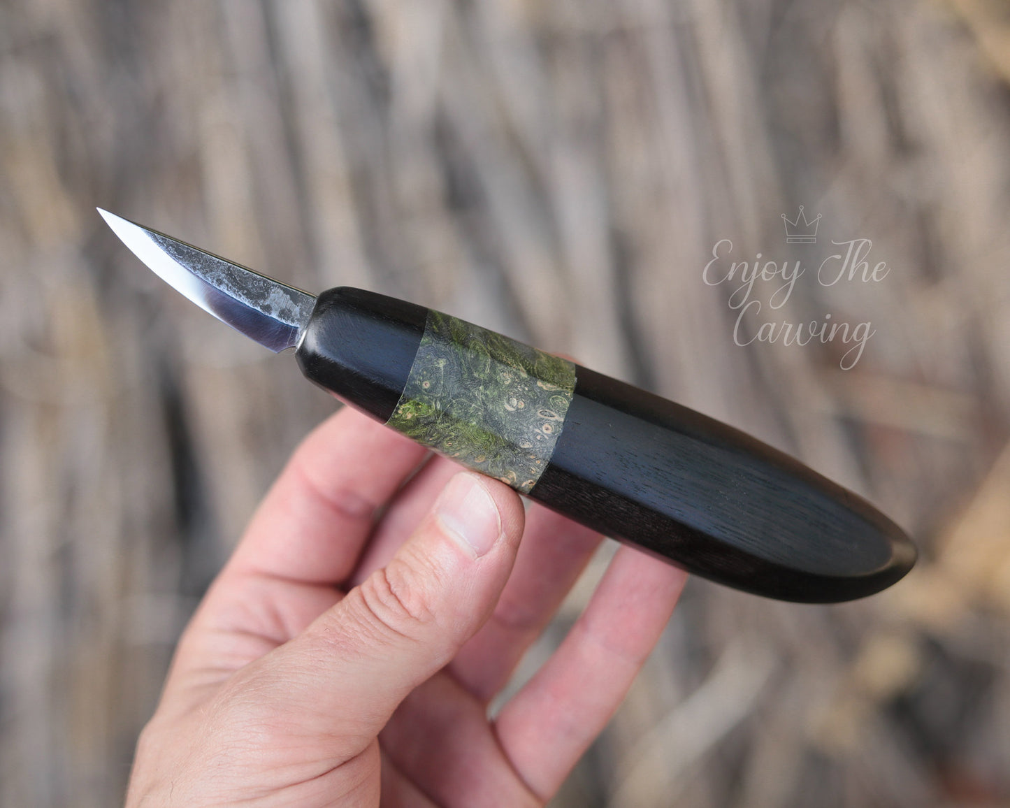 Schnitzmesser, BLACK EDITION, Kurze Klinge