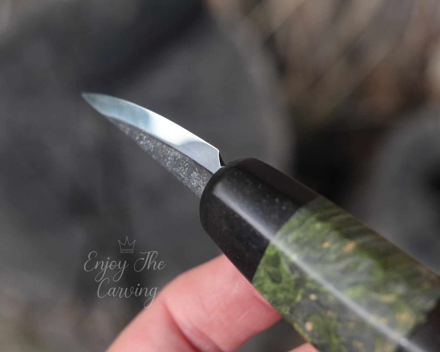 Schnitzmesser, BLACK EDITION, Kurze Klinge