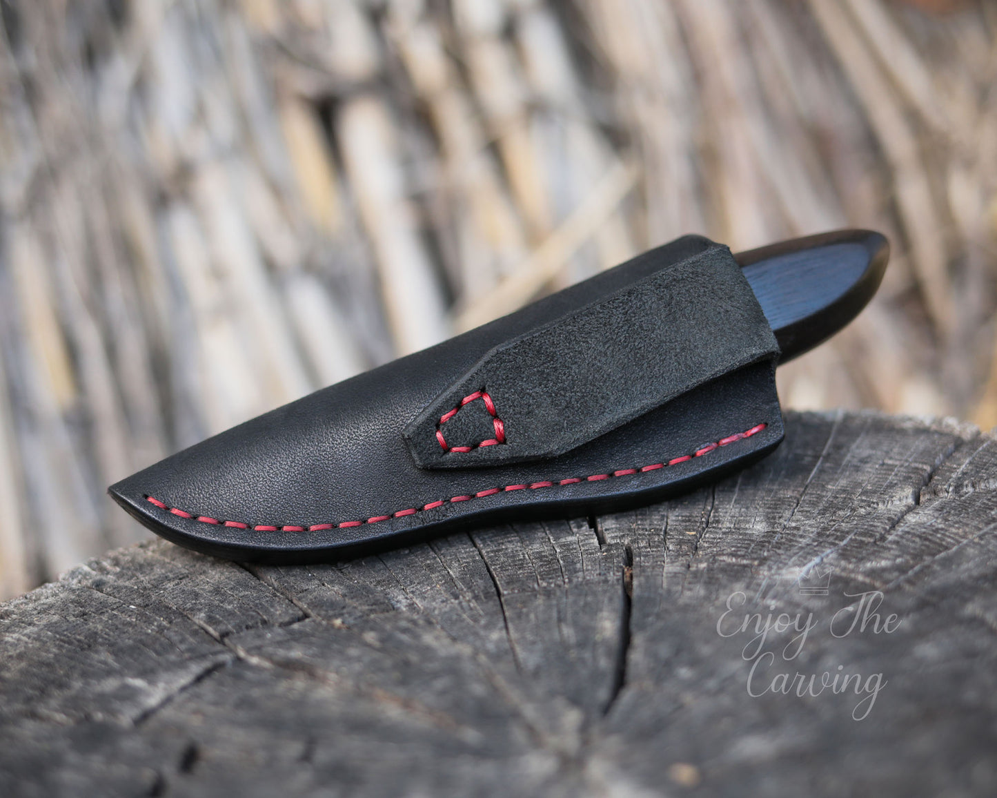 Schnitzmesser, BLACK EDITION, Kurze Klinge