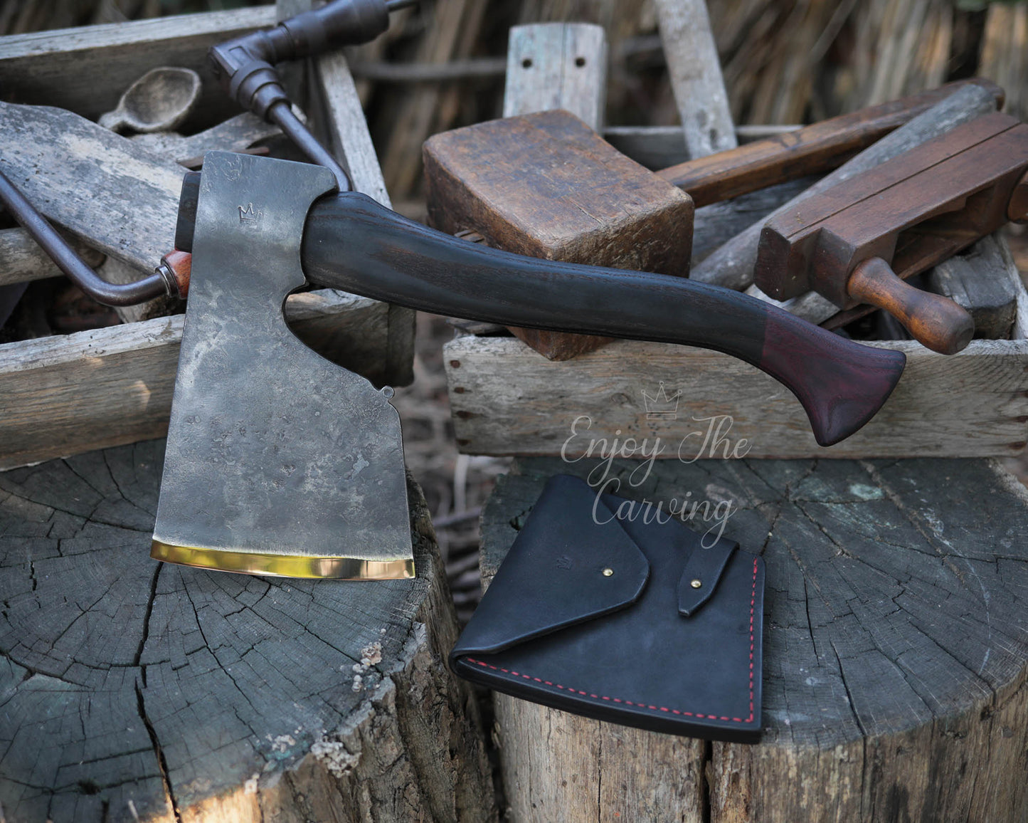 Norwegische Zimmereraxt, BLACK EDITION, schwer