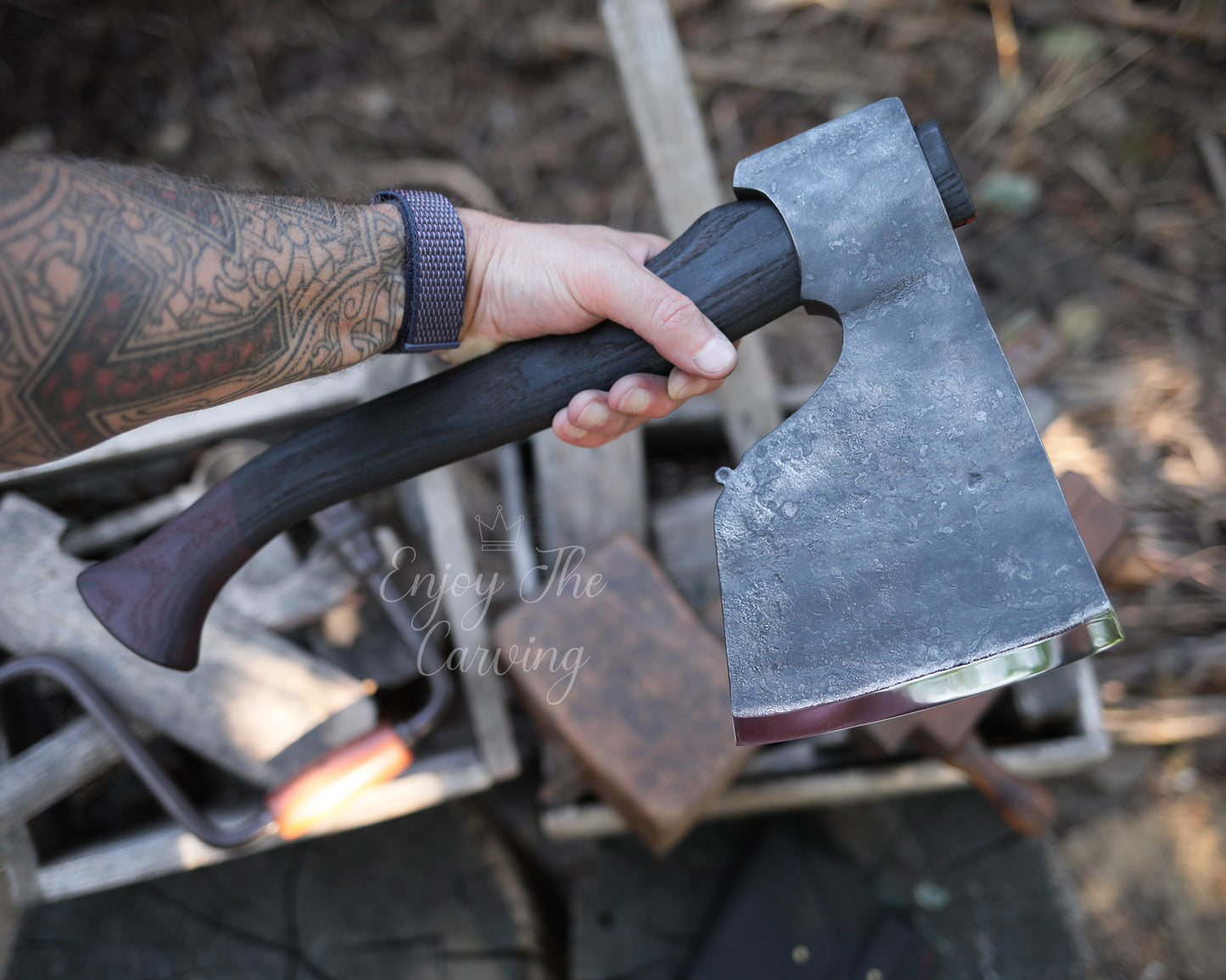 Norwegische Zimmereraxt, BLACK EDITION, schwer