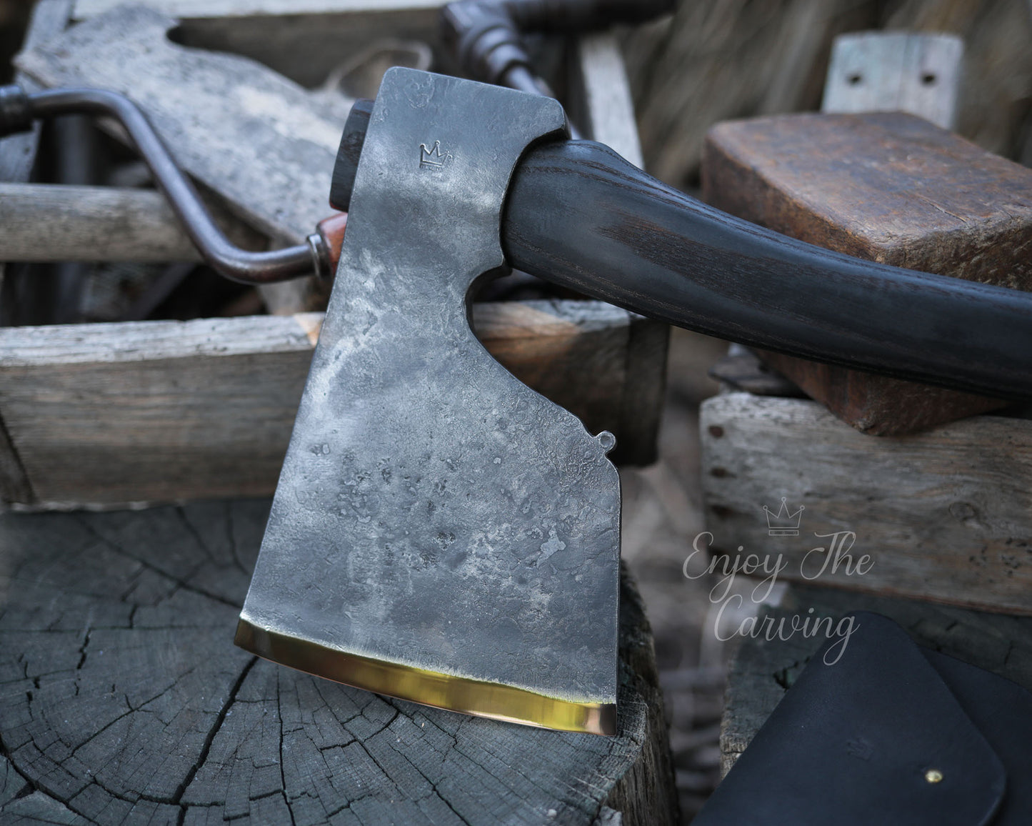 Norwegische Zimmereraxt, BLACK EDITION, schwer