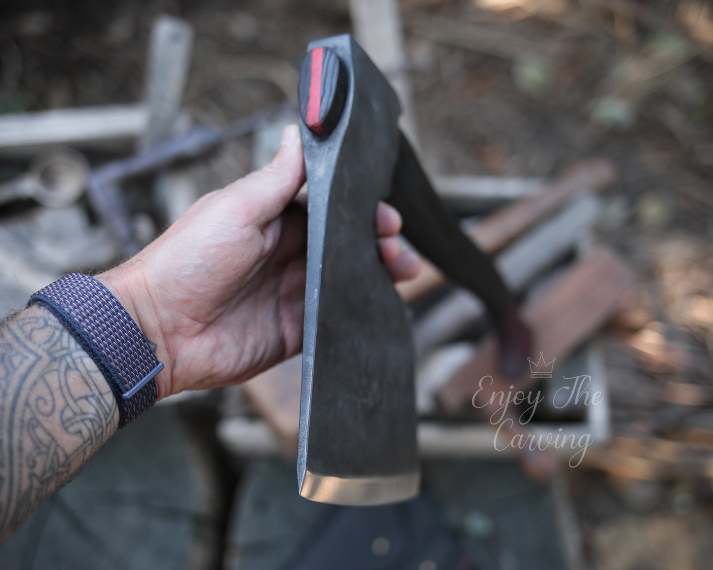 Norwegische Zimmereraxt, BLACK EDITION, schwer