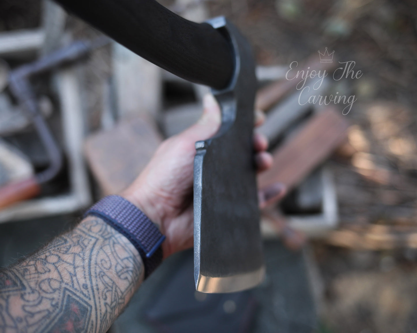 Norwegische Zimmereraxt, BLACK EDITION, schwer