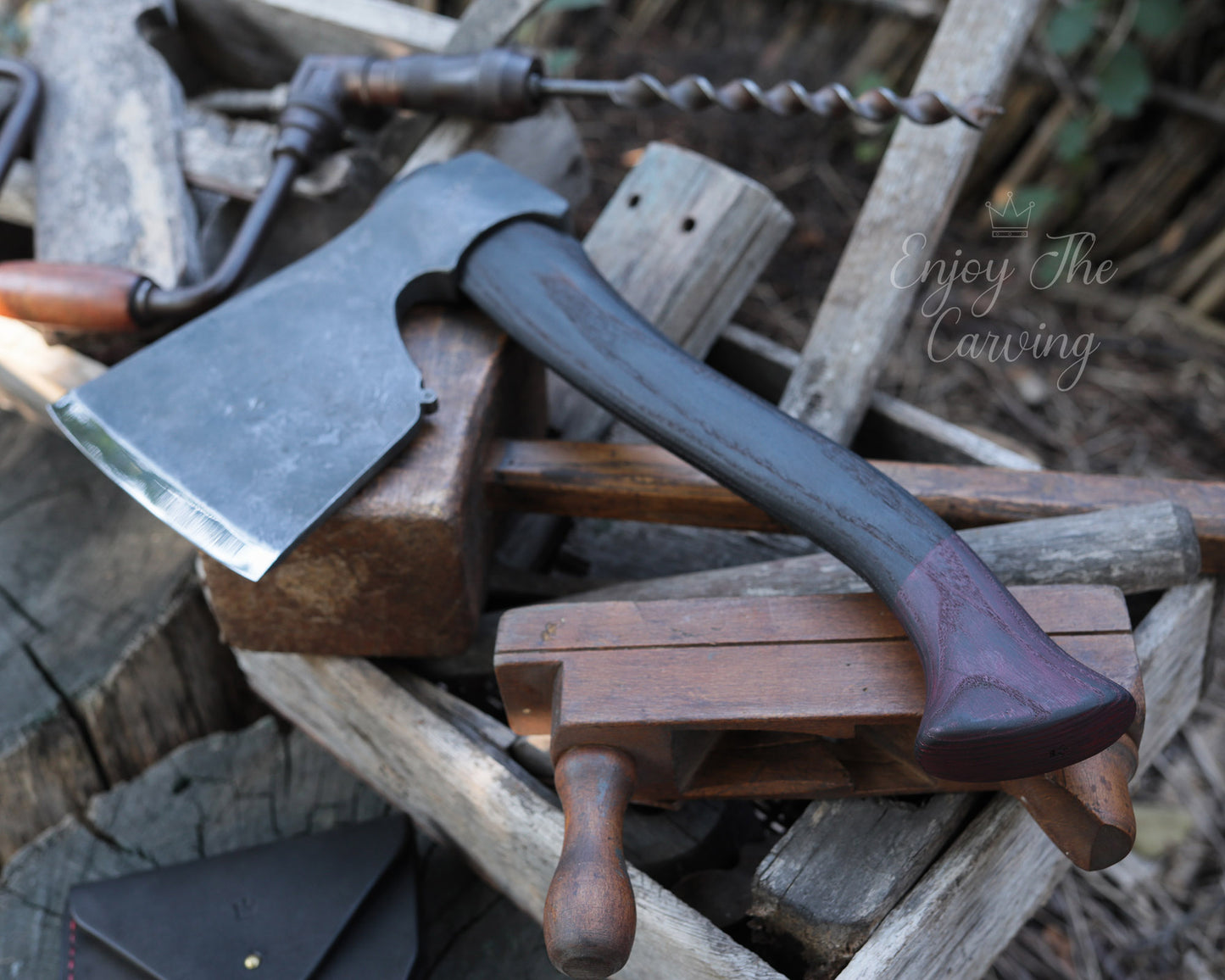 Norwegische Zimmereraxt, BLACK EDITION, schwer