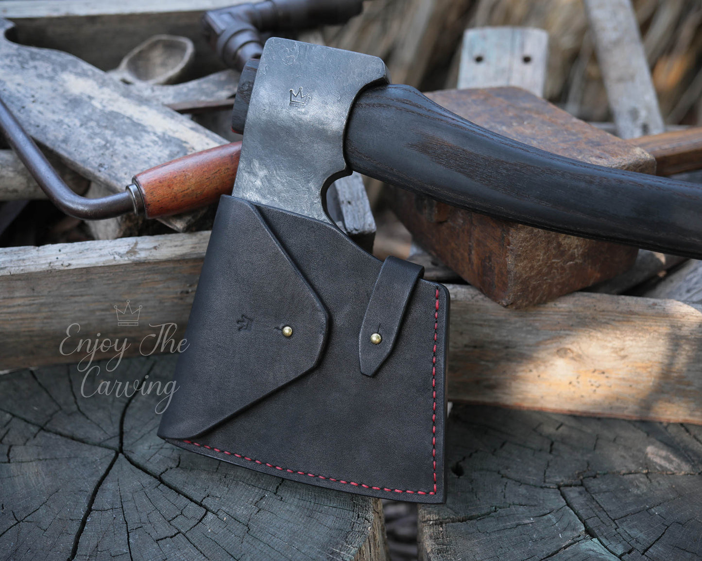 Norwegische Zimmereraxt, BLACK EDITION, schwer