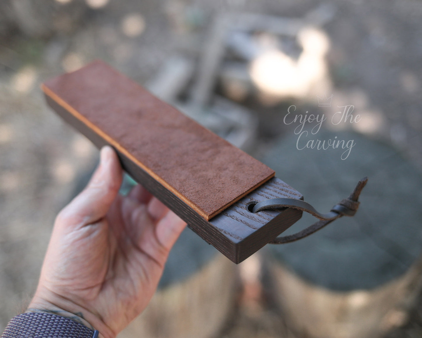 Abziehriemen schmal mit Polierpaste