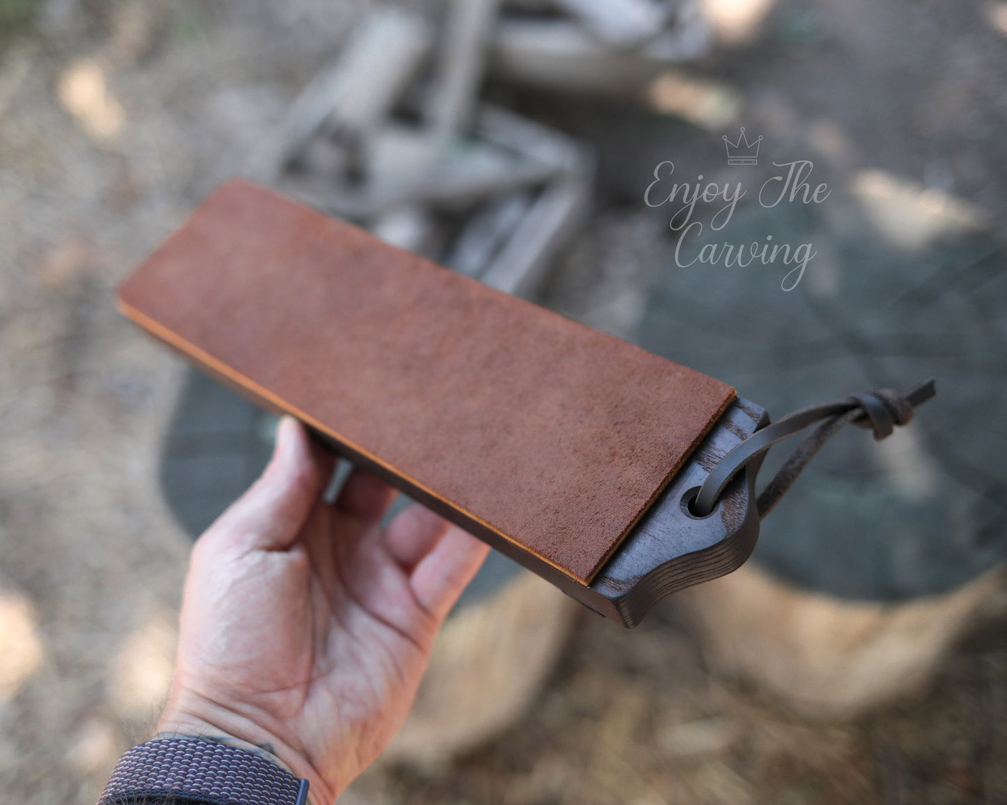 Abziehriemen breit mit Polierpaste