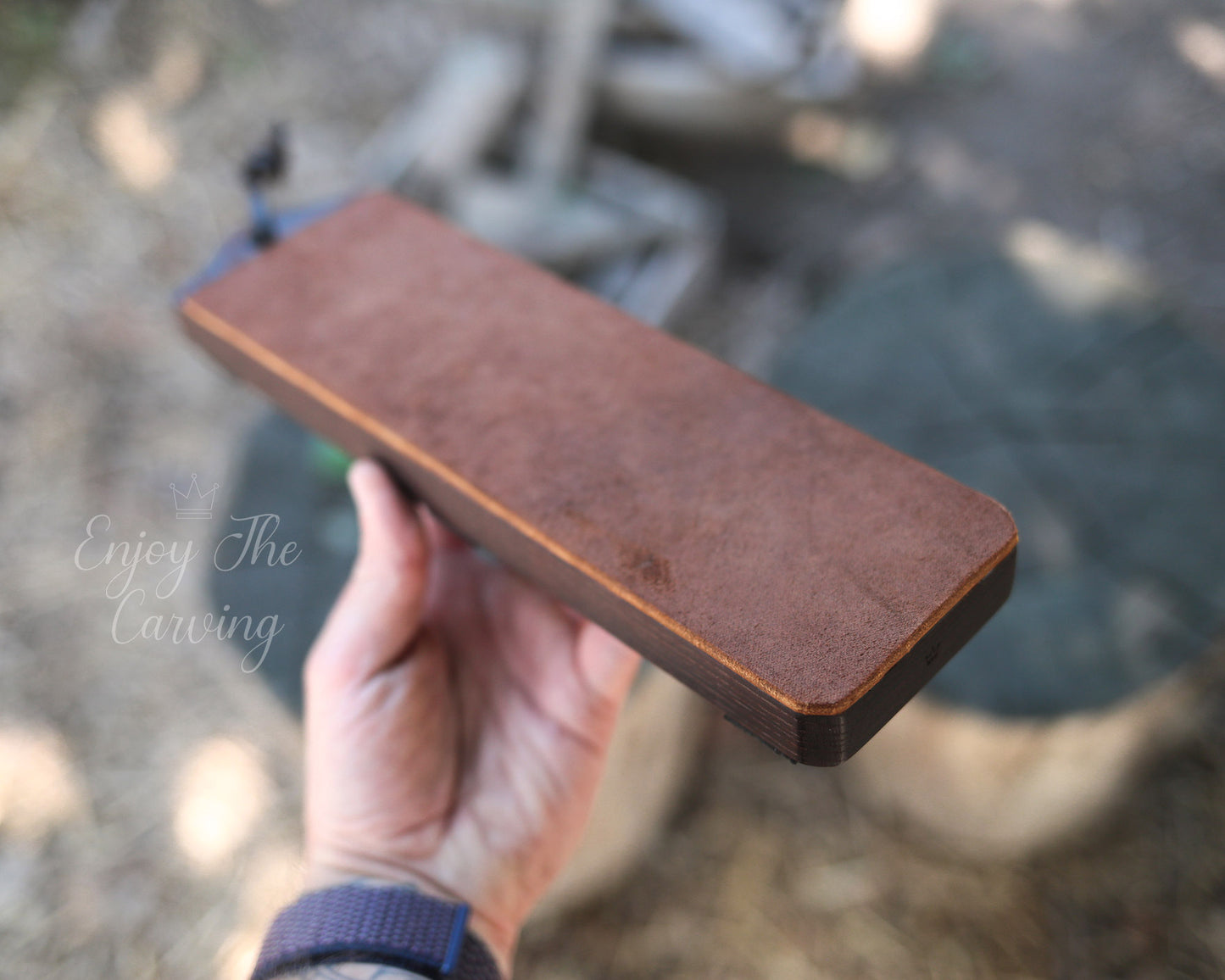 Abziehriemen breit mit Polierpaste