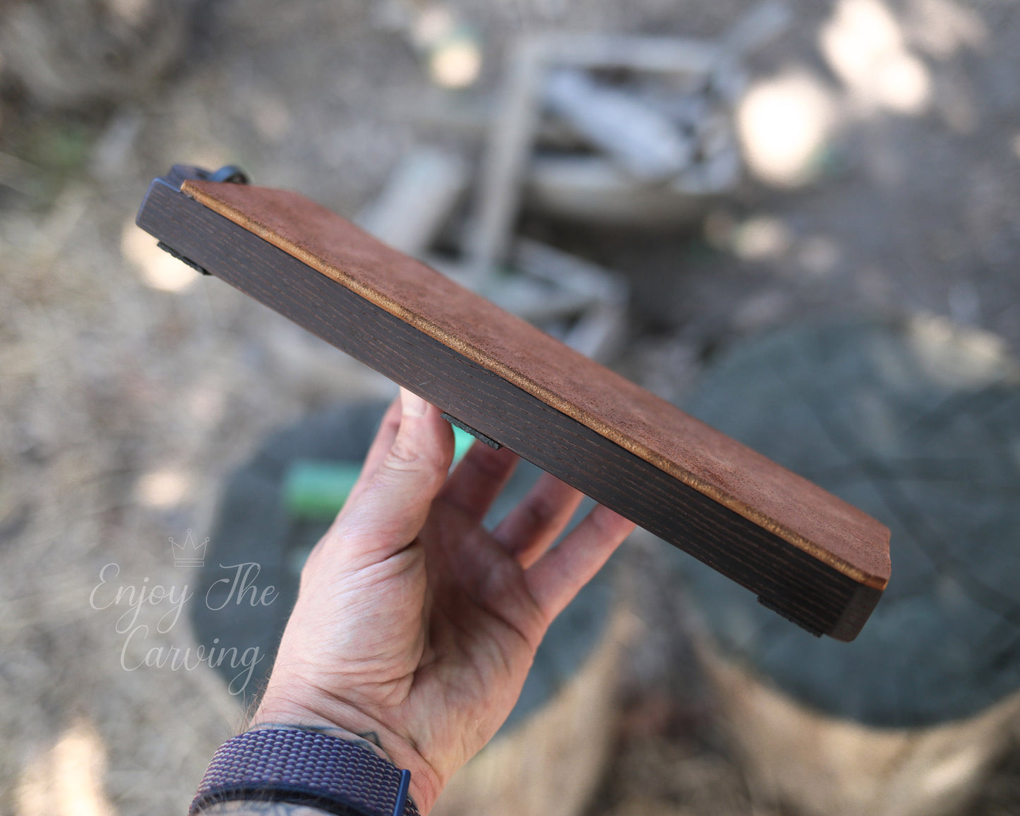 Abziehriemen breit mit Polierpaste