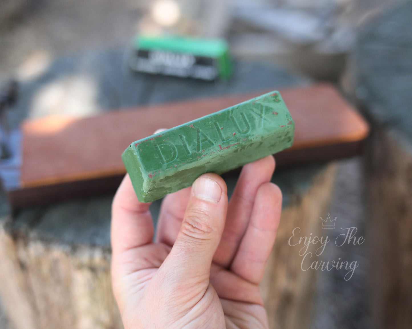 Abziehriemen breit mit Polierpaste