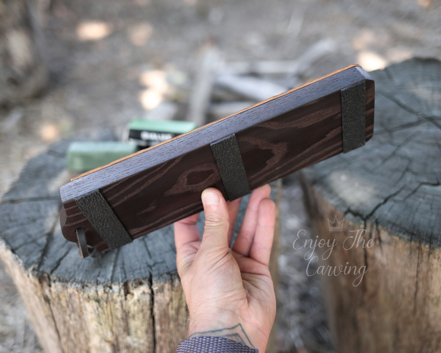 Abziehriemen breit mit Polierpaste