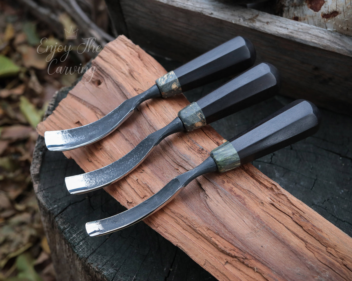 Hohleisen-Set, klein, BLACK EDITION