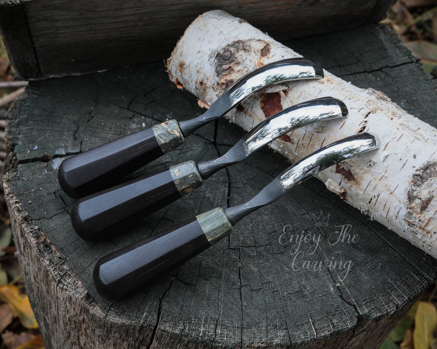 Hohleisen-Set, klein, BLACK EDITION