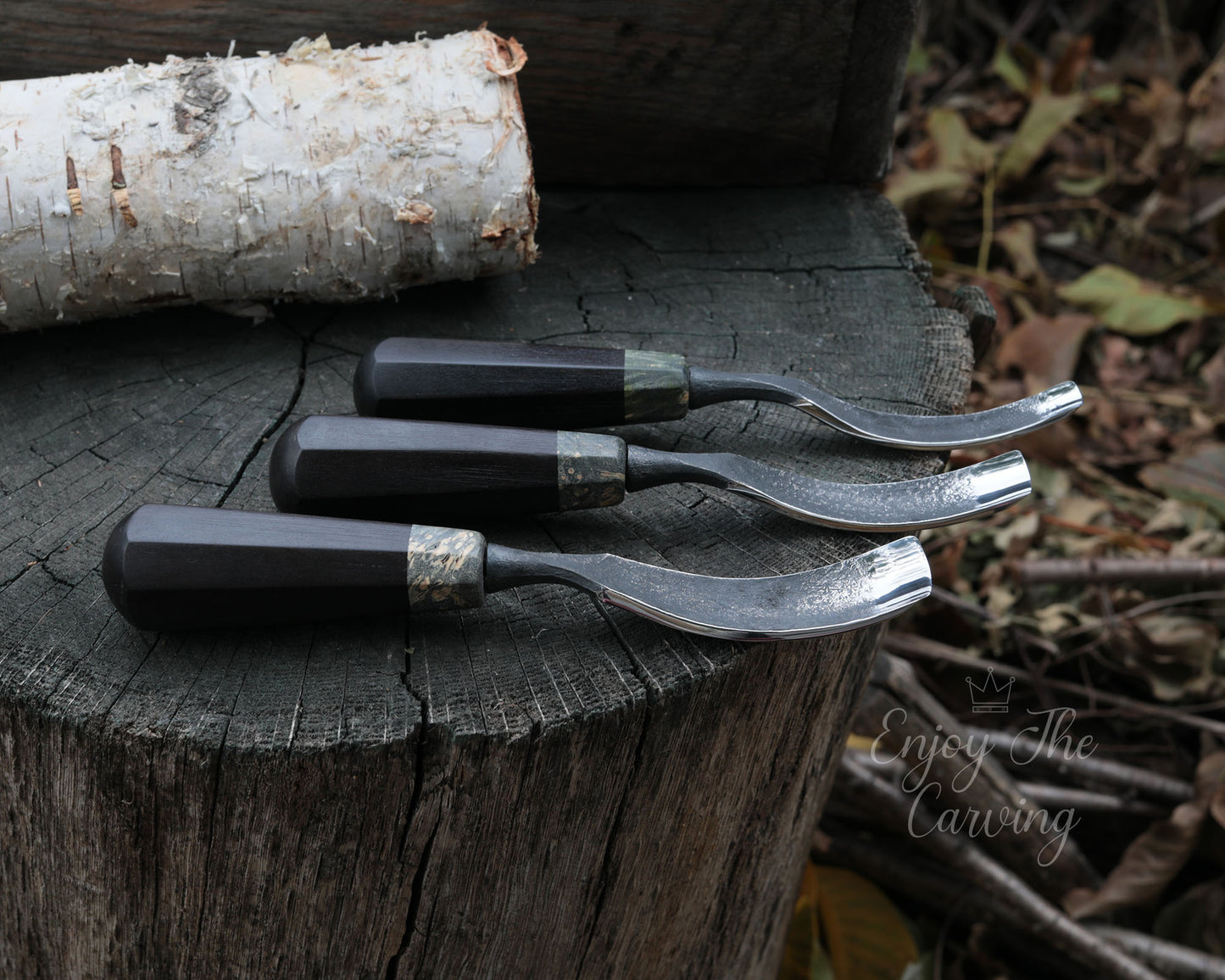 Hohleisen-Set, klein, BLACK EDITION