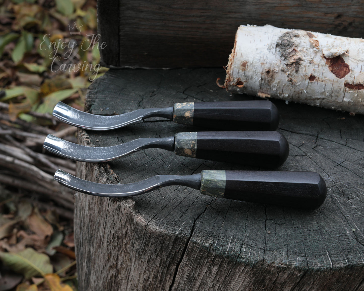 Hohleisen-Set, klein, BLACK EDITION