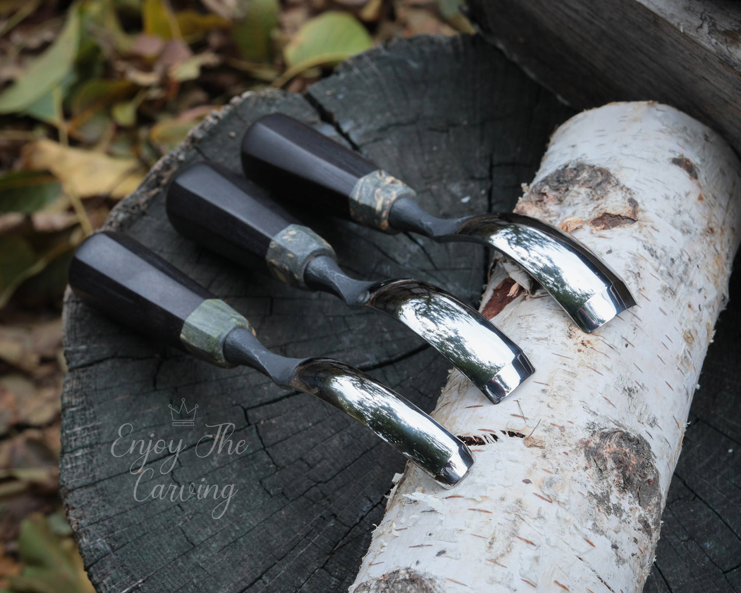 Hohleisen-Set, klein, BLACK EDITION