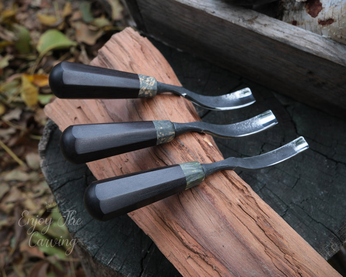 Hohleisen-Set, klein, BLACK EDITION