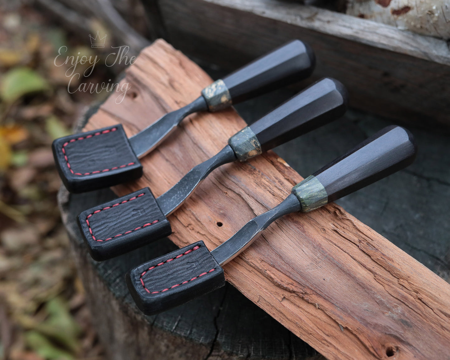 Hohleisen-Set, klein, BLACK EDITION