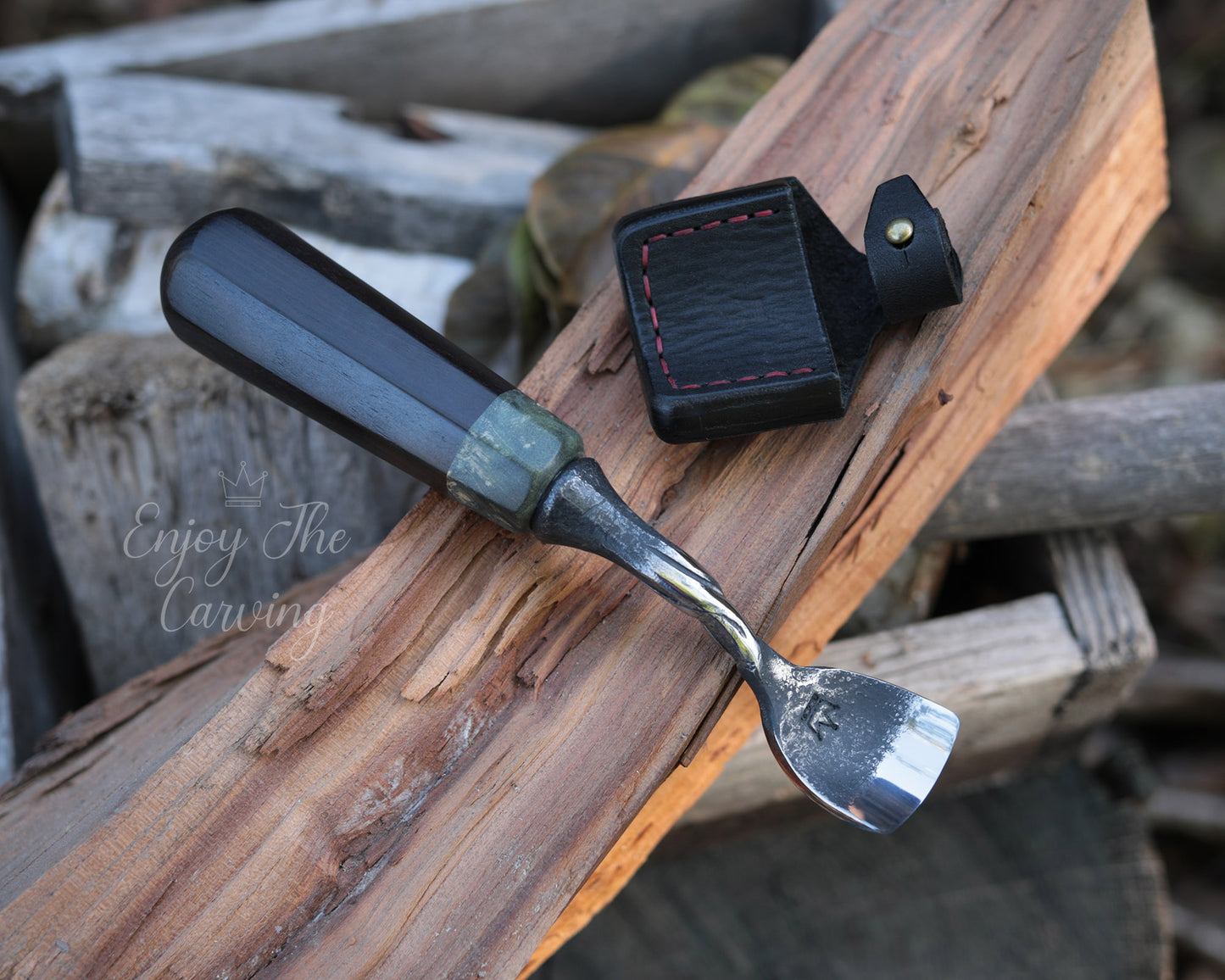 kleines Hohleisen, 30 mm, normal gekröpft, BLACK EDITION