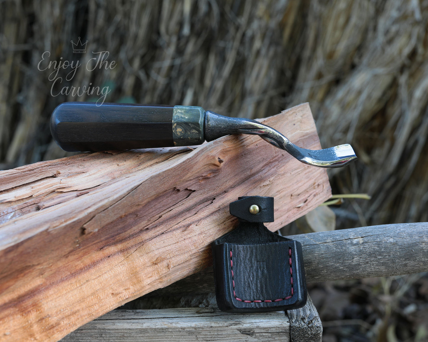 kleines Hohleisen, 30 mm, normal gekröpft, BLACK EDITION