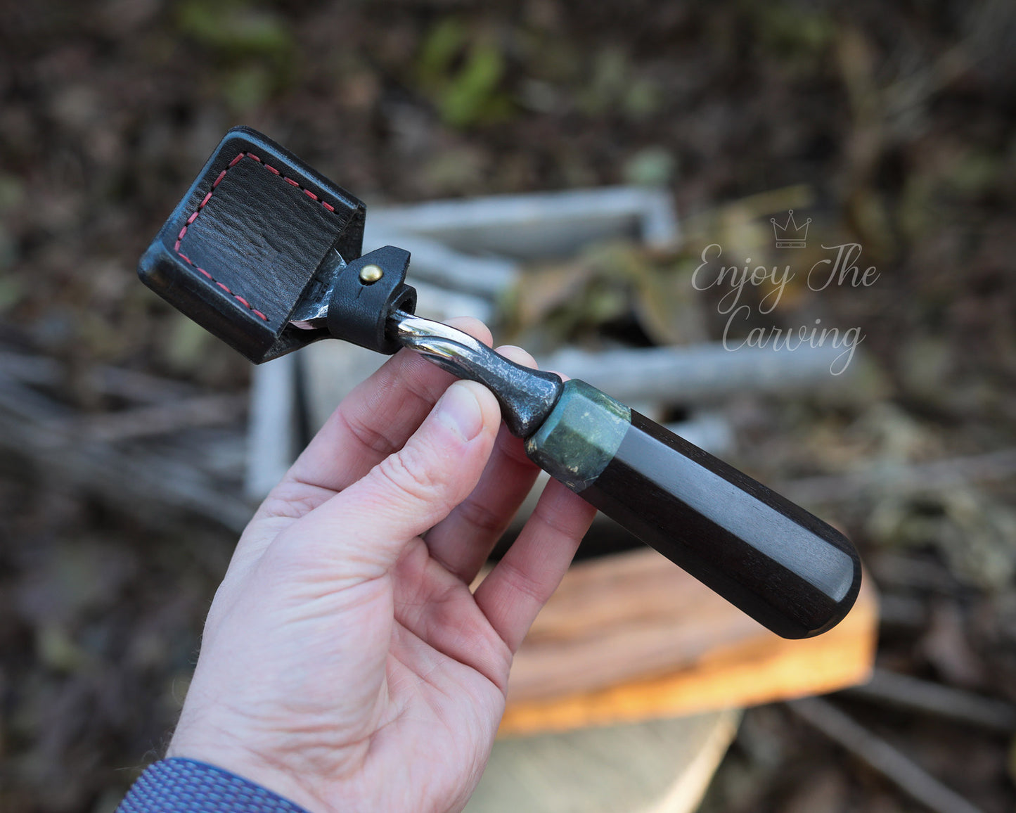 kleines Hohleisen, 30 mm, normal gekröpft, BLACK EDITION