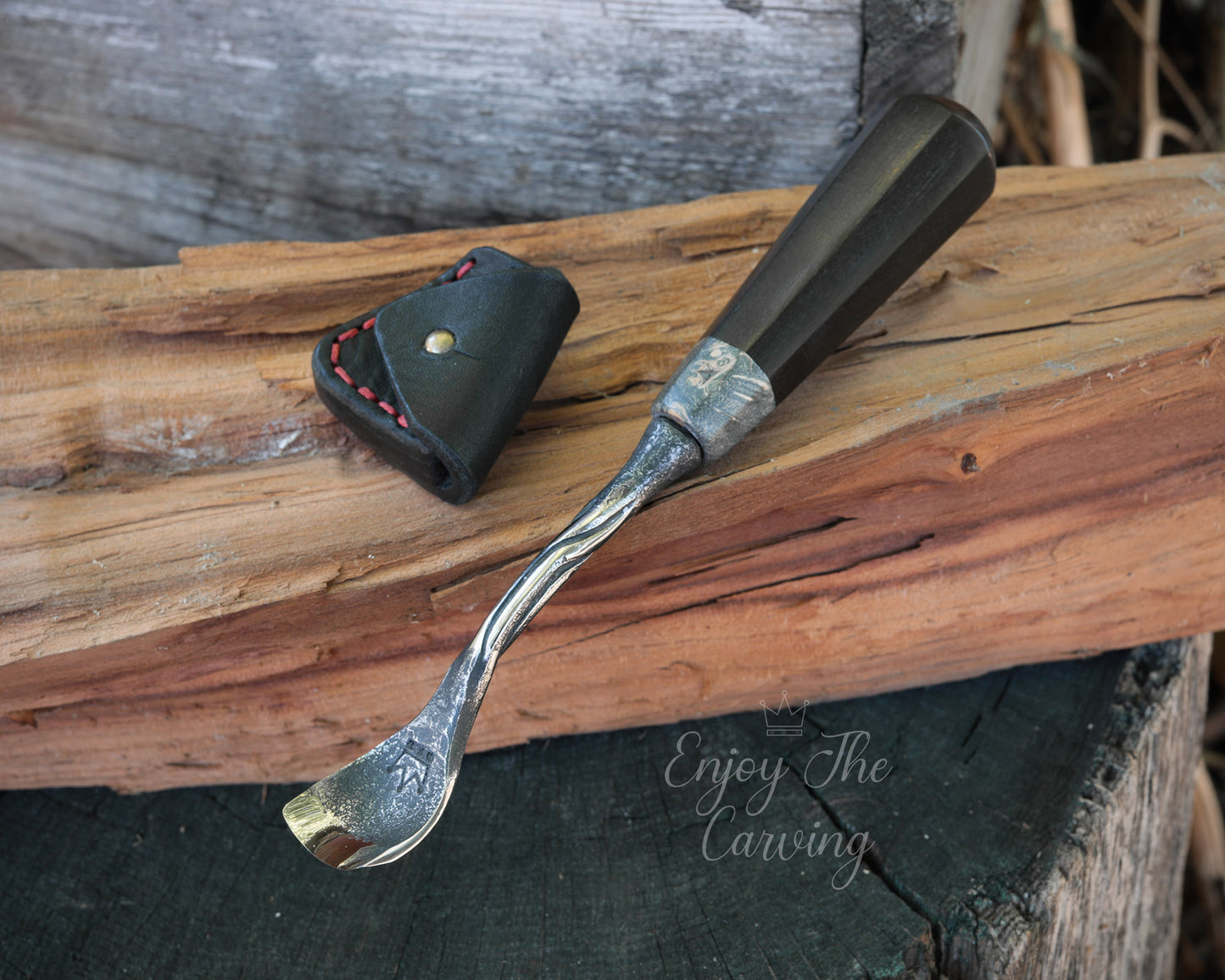 kleines Hohleisen, 20 mm, normal gekröpft, BLACK EDITION