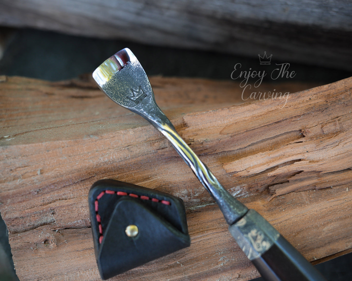 kleines Hohleisen, 20 mm, normal gekröpft, BLACK EDITION