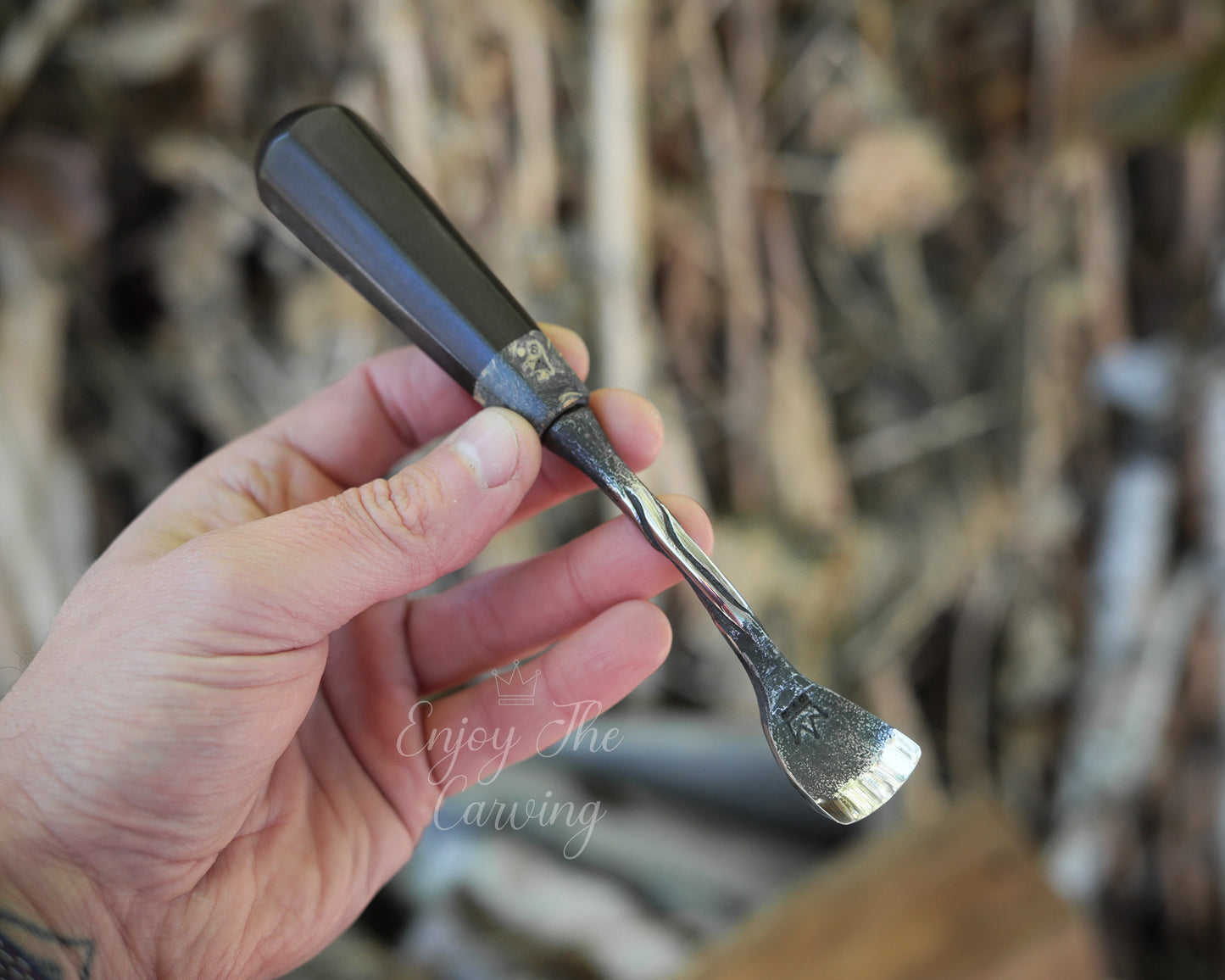 kleines Hohleisen, 20 mm, normal gekröpft, BLACK EDITION