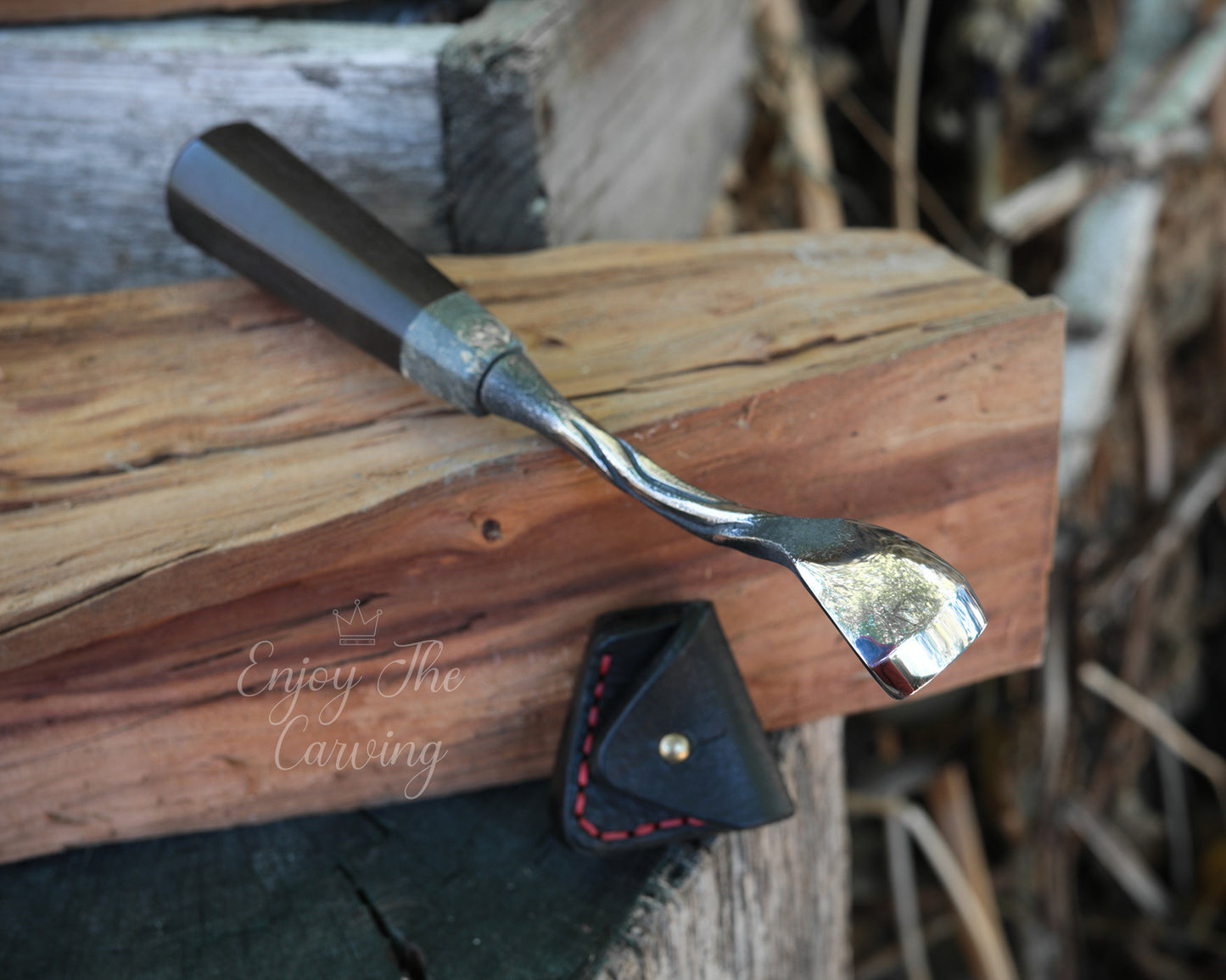 kleines Hohleisen, 20 mm, normal gekröpft, BLACK EDITION