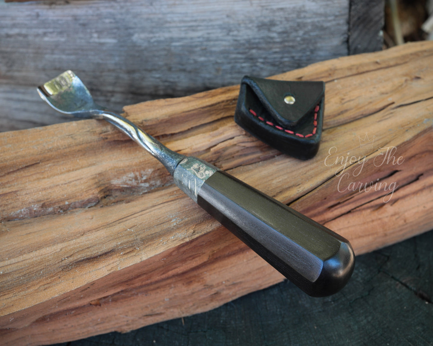 kleines Hohleisen, 20 mm, normal gekröpft, BLACK EDITION