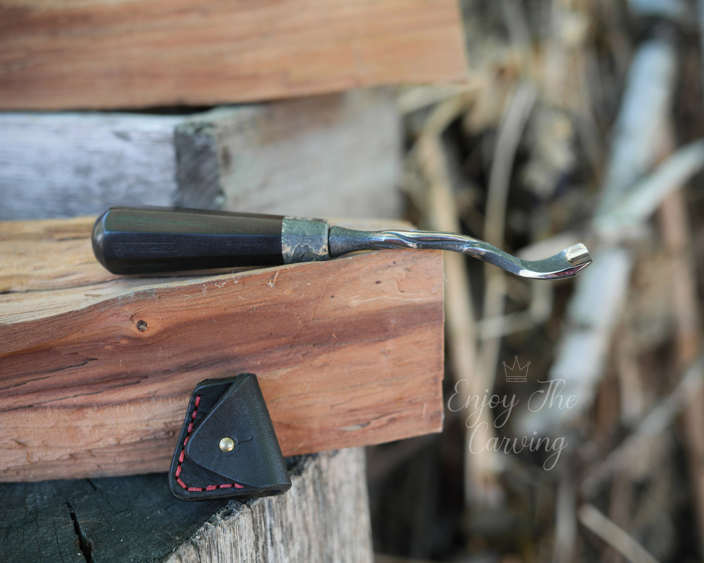 kleines Hohleisen, 20 mm, normal gekröpft, BLACK EDITION