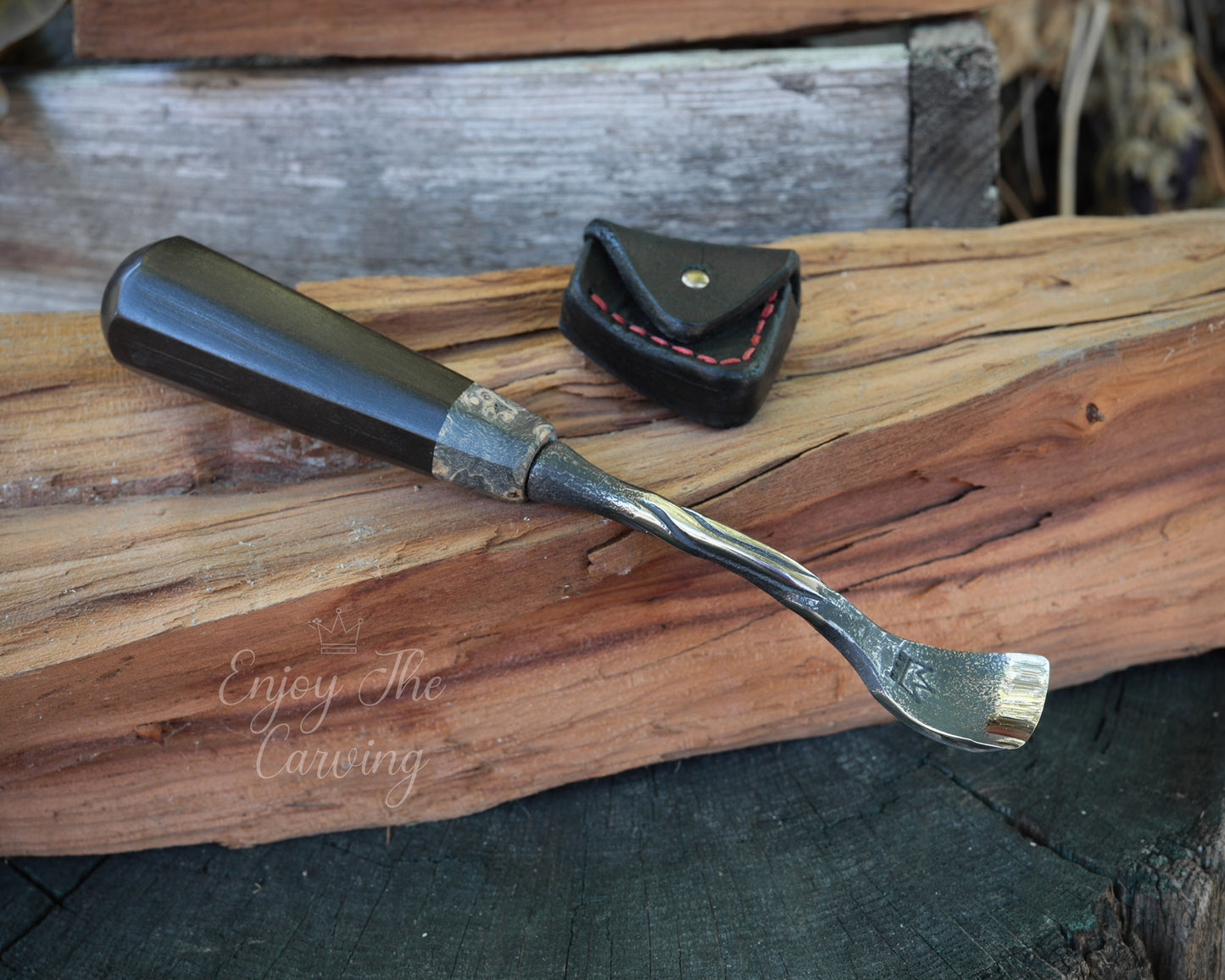 kleines Hohleisen, 20 mm, normal gekröpft, BLACK EDITION