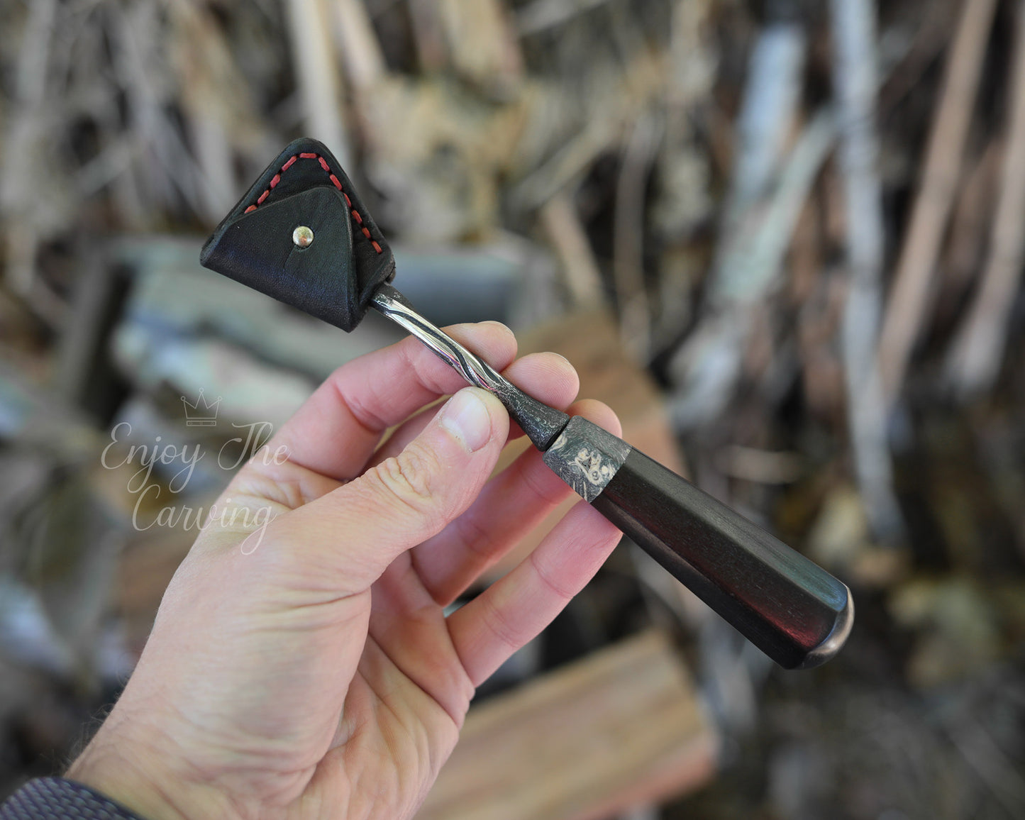 kleines Hohleisen, 20 mm, normal gekröpft, BLACK EDITION