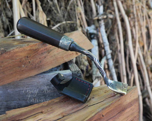 Hohleisen, 40 mm, tief gekröpft, BLACK EDITION