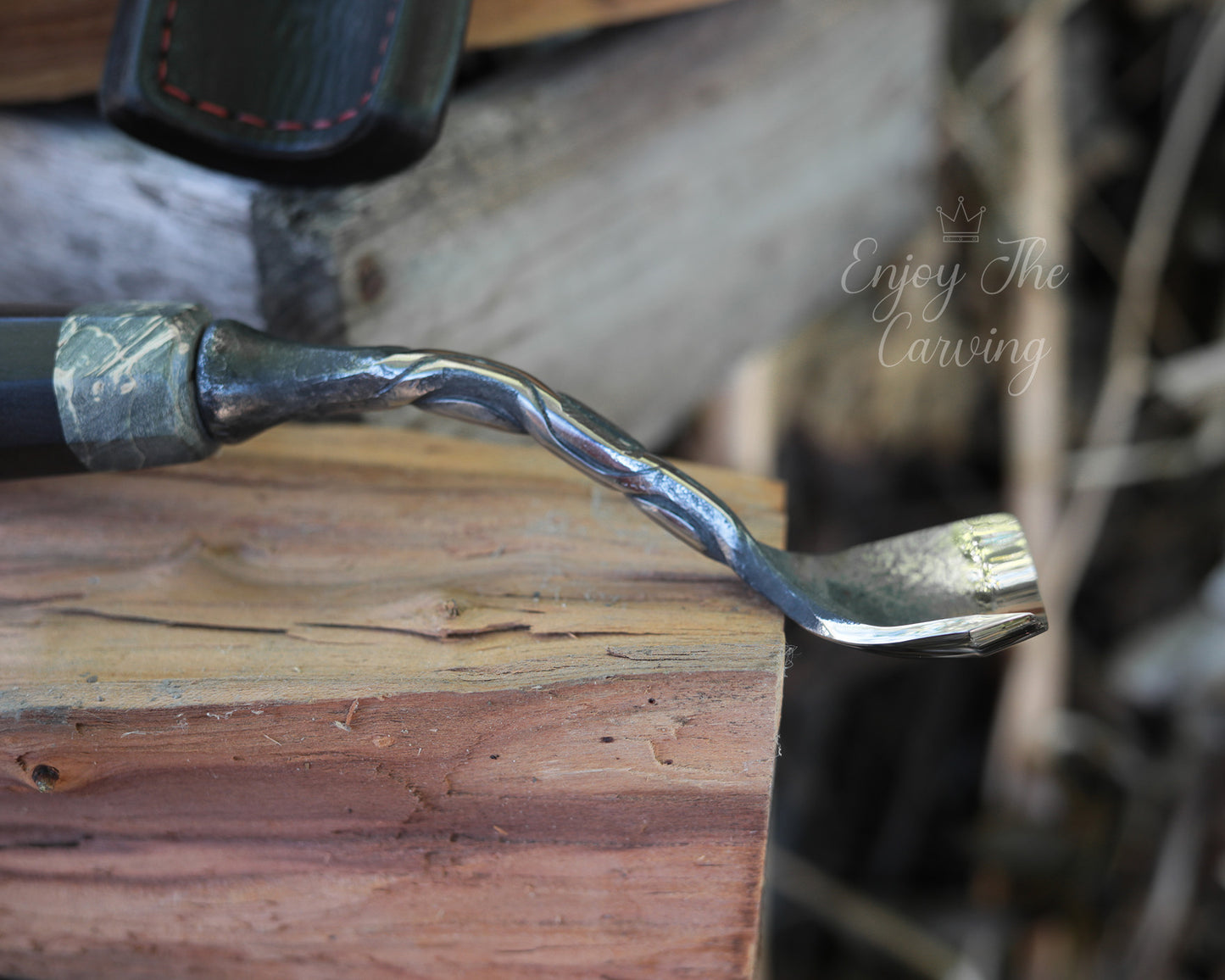 Hohleisen, 40 mm, tief gekröpft, BLACK EDITION