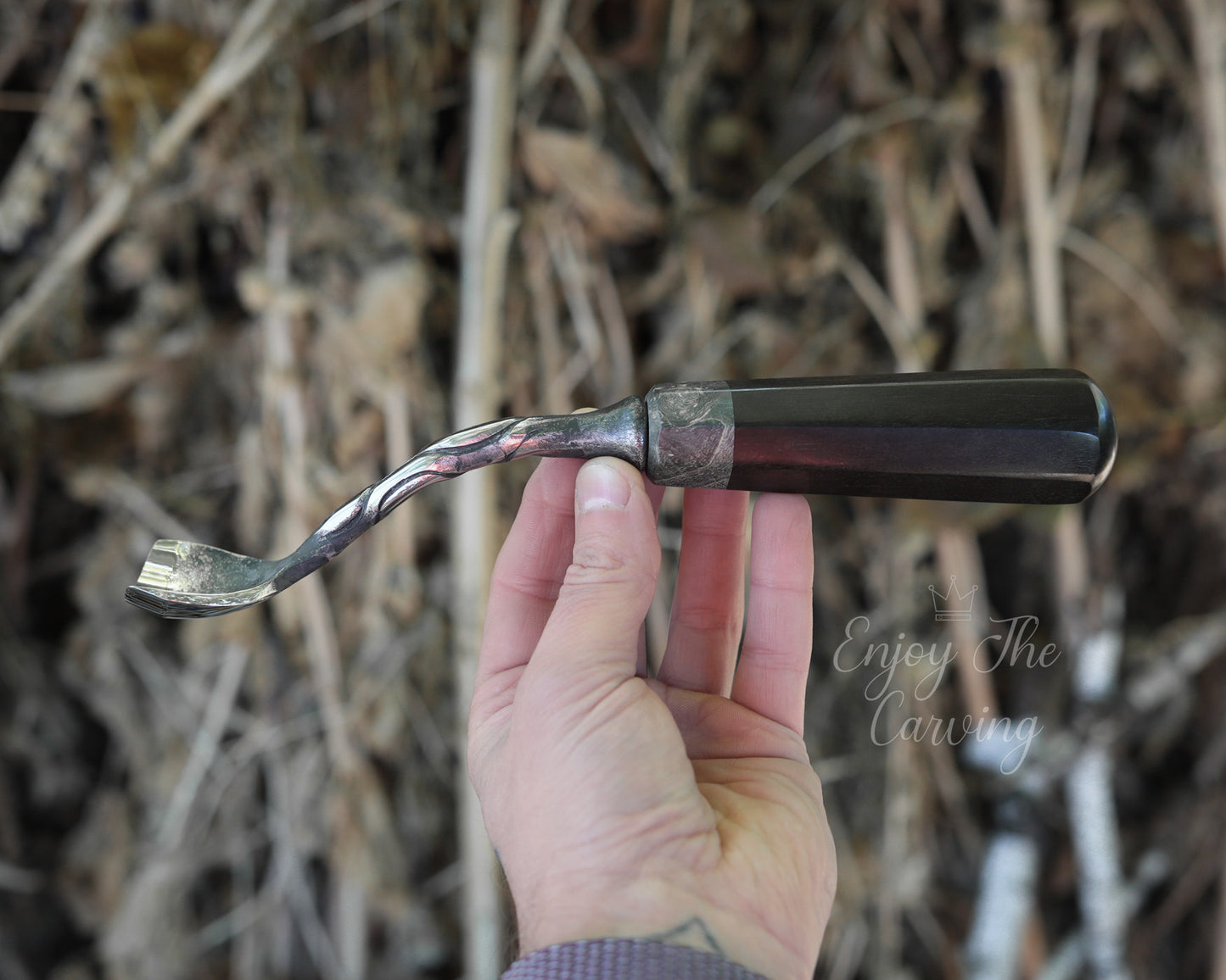 Hohleisen, 40 mm, tief gekröpft, BLACK EDITION