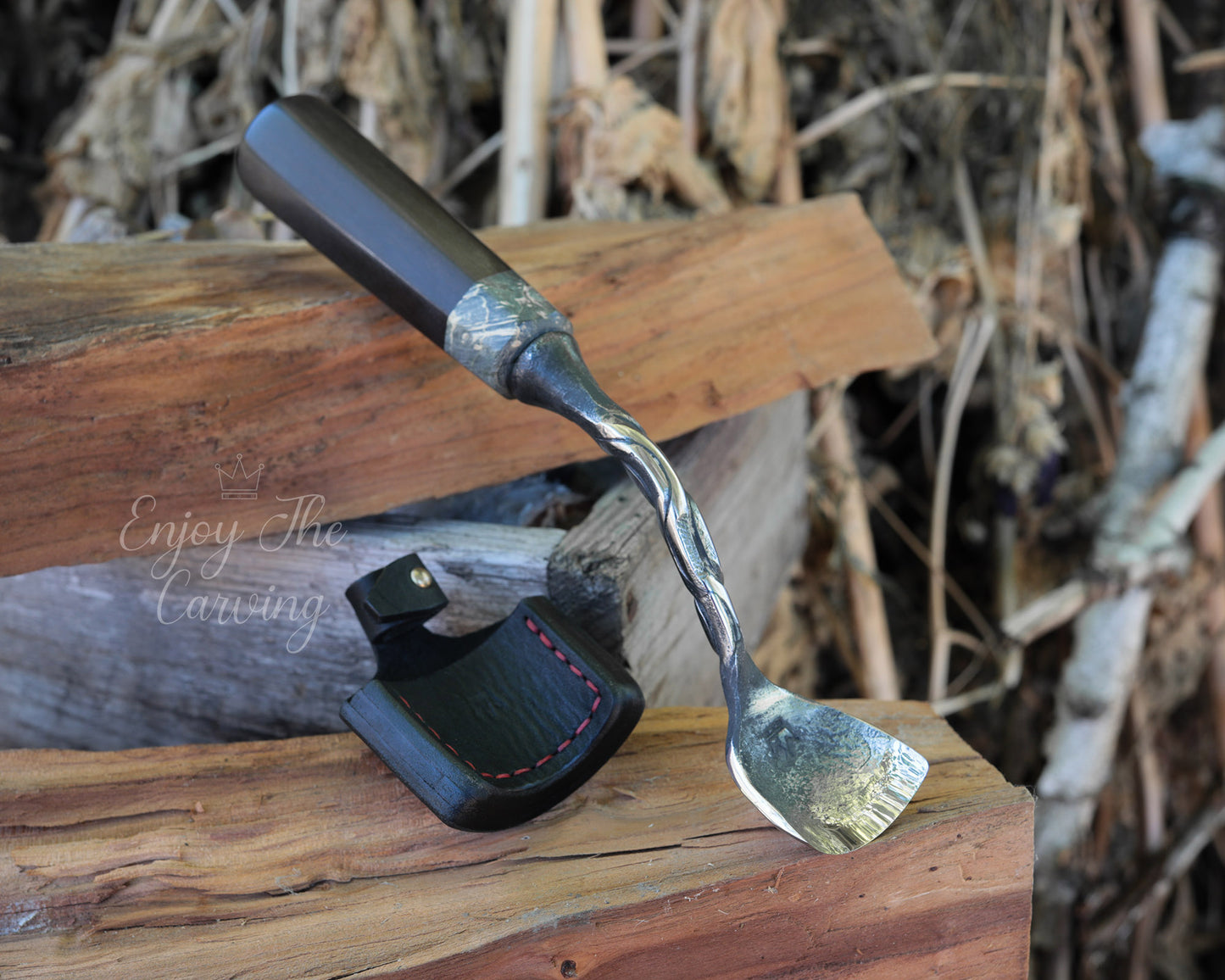 Hohleisen, 40 mm, tief gekröpft, BLACK EDITION