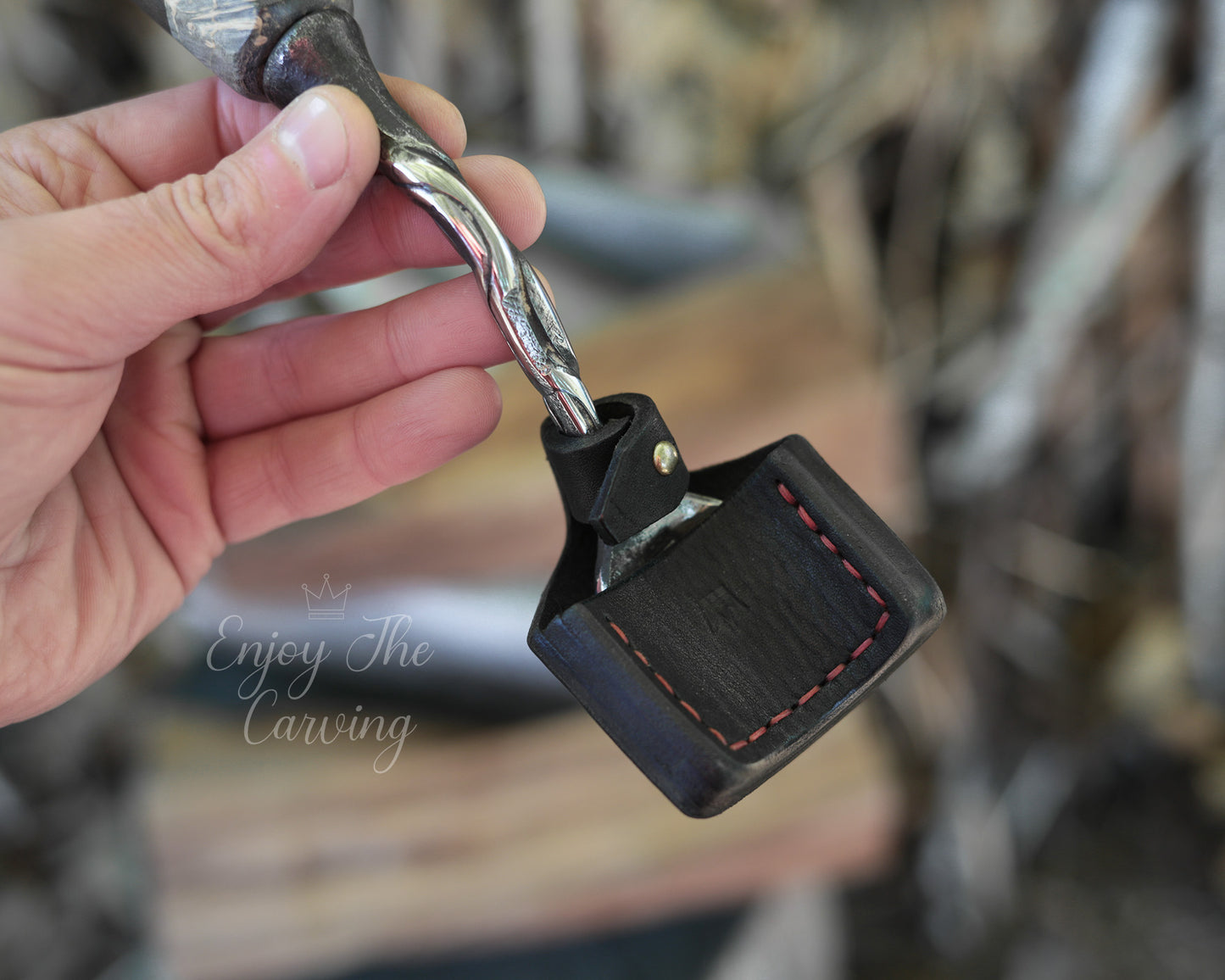 Hohleisen, 40 mm, tief gekröpft, BLACK EDITION