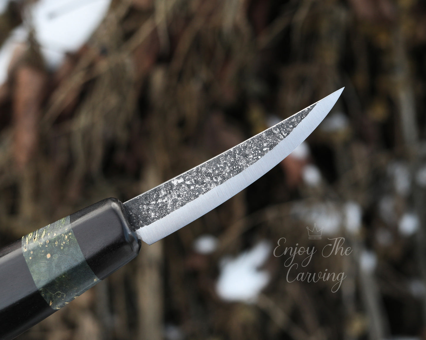 Schnitzmesser, BLACK EDITION, lange Klinge