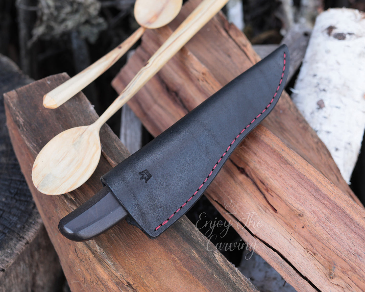 Schnitzmesser, BLACK EDITION, lange Klinge schmal